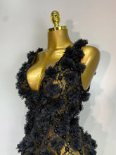 Load image into Gallery viewer, Flower Pearls Mini Dress
