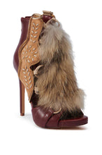 Load image into Gallery viewer, Vintage Furry Heeled Boots