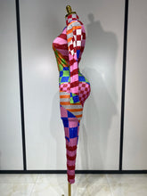 Load image into Gallery viewer, Colorful Print Rhinestone Jumpsuit