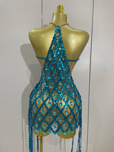 Load image into Gallery viewer, Aliya Sequin Mesh Dress Set