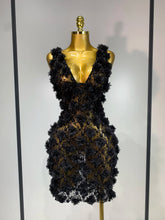 Load image into Gallery viewer, Flower Pearls Mini Dress