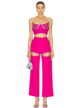 Load image into Gallery viewer, Rose Bandage Pants Set
