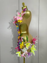 Load image into Gallery viewer, Flowers Mesh Mini Dress