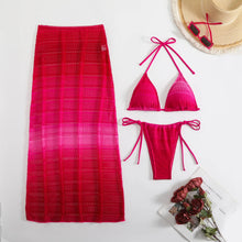 Load image into Gallery viewer, Gradient Mesh Skirt Bikini Set