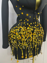 Load image into Gallery viewer, Pearls Blazer Mini Dress