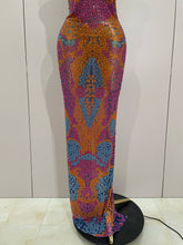 Load image into Gallery viewer, Lexa Rhinestone Mesh Dress