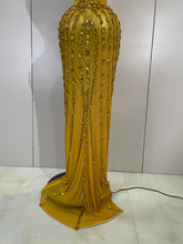 Load image into Gallery viewer, Golden Mesh Maxi Dress
