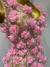 Load image into Gallery viewer, Flower Pearls Mini Dress