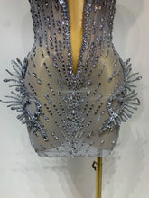 Load image into Gallery viewer, Silver Sparkly Mini Dress