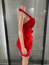 Load image into Gallery viewer, Glamorous 3D Flower Bandage Dress