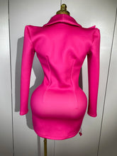 Load image into Gallery viewer, Pearls Blazer Mini Dress