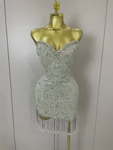 Load image into Gallery viewer, Luxe Sparkle Cocktail Dress