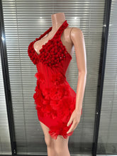 Load image into Gallery viewer, Glamorous 3D Flower Bandage Dress