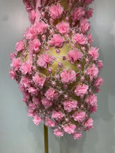 Load image into Gallery viewer, Flower Pearls Mini Dress