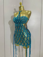 Load image into Gallery viewer, Aliya Sequin Mesh Dress Set