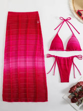 Load image into Gallery viewer, Gradient Mesh Skirt Bikini Set