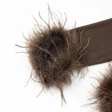 Load image into Gallery viewer, Fluffy Feather Mesh Pants Set