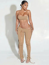 Load image into Gallery viewer, Iris Lace Up Pants Set