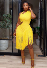 Load image into Gallery viewer, Maresa Tassel Hem Dress