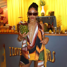 Load image into Gallery viewer, Tie-Dye Deep V-Neck Top