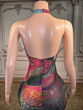 Load image into Gallery viewer, Opulent Crystal Backless Dress