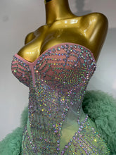Load image into Gallery viewer, Green Luxe Mesh Dress