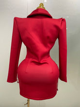 Load image into Gallery viewer, Pearls Blazer Mini Dress