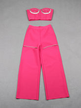 Load image into Gallery viewer, Rose Bandage Pants Set