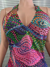 Load image into Gallery viewer, Opulent Crystal Mini Dress