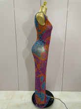 Load image into Gallery viewer, Lexa Rhinestone Mesh Dress