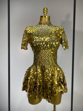 Load image into Gallery viewer, Scale Sequin Bodysuit Dress