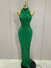 Load image into Gallery viewer, Luxe Chandelier Mesh Maxi Dress