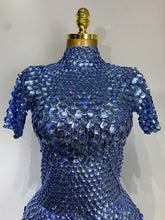Load image into Gallery viewer, Scale Sequin Bodysuit Dress