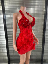 Load image into Gallery viewer, Glamorous 3D Flower Bandage Dress