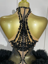 Load image into Gallery viewer, Cocktail Feather Mini Dress