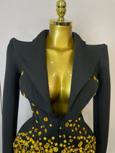 Load image into Gallery viewer, Pearls Blazer Mini Dress