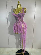 Load image into Gallery viewer, Leila Mesh Ruffled Mini Dress
