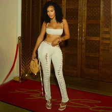Load image into Gallery viewer, Iris Lace Up Pants Set