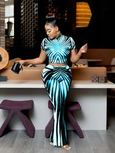 Load image into Gallery viewer, Loanda Sheer Mesh Flare Pants Set