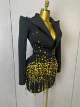 Load image into Gallery viewer, Pearls Blazer Mini Dress