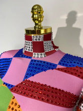 Load image into Gallery viewer, Colorful Print Rhinestone Jumpsuit