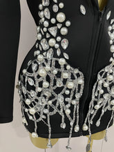 Load image into Gallery viewer, Pearls Blazer Mini Dress