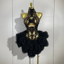 Load image into Gallery viewer, Cocktail Feather Mini Dress