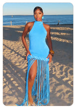 Load image into Gallery viewer, Melissa Velvet Tassel Maxi Dress