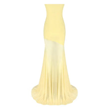 Load image into Gallery viewer, Yellow Silk Maxi Dress