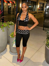 Load image into Gallery viewer, Polka Dot Capri Pants Set