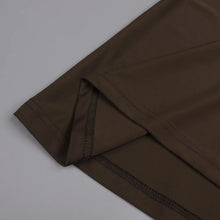 Load image into Gallery viewer, Brown Ruched Maxi Dress