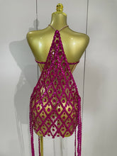 Load image into Gallery viewer, Aliya Sequin Mesh Dress Set