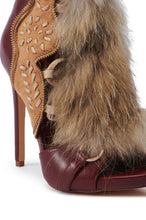 Load image into Gallery viewer, Vintage Furry Heeled Boots