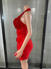 Load image into Gallery viewer, Glamorous 3D Flower Bandage Dress